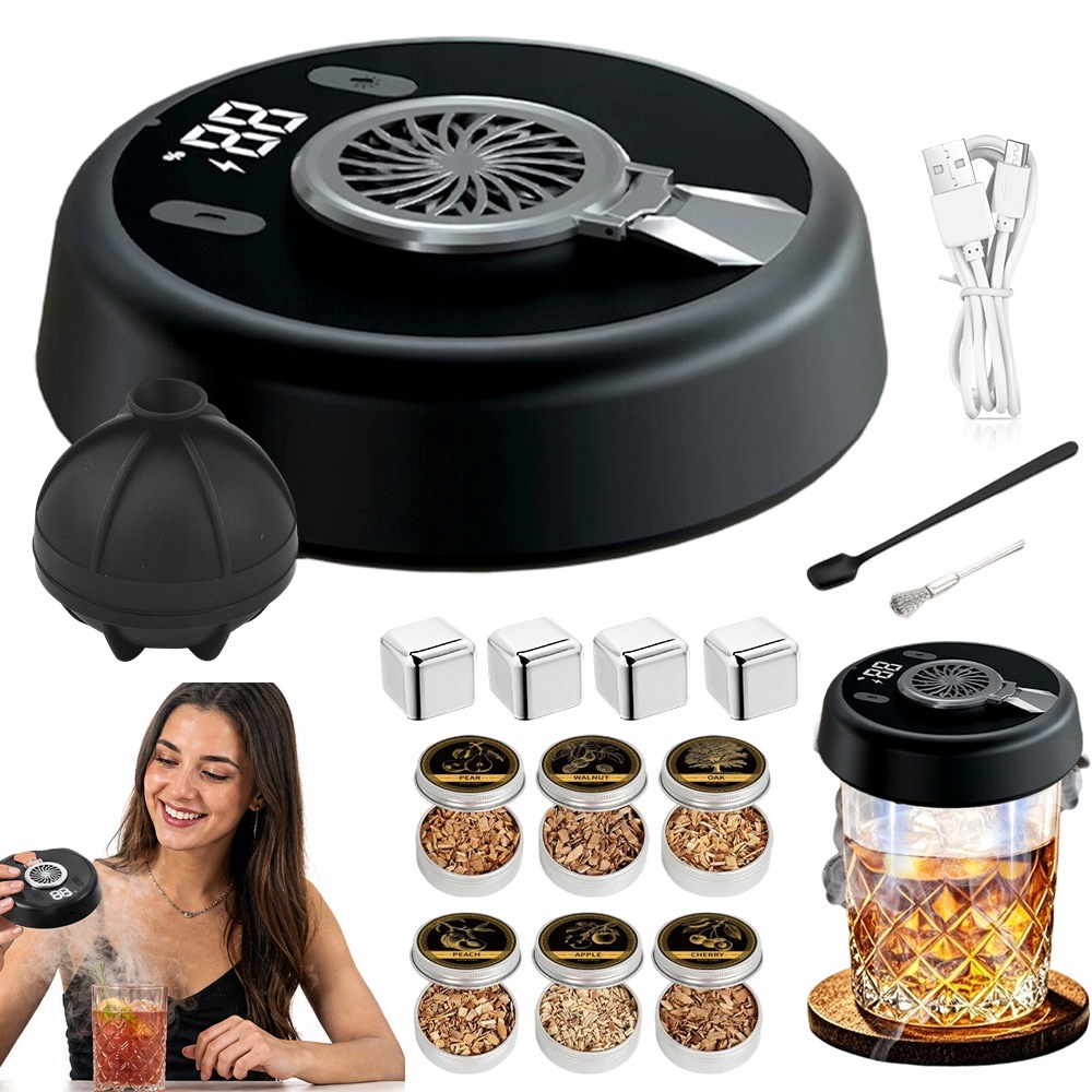 Bedee Automatický barový set na uzení koktejlů s nápoji