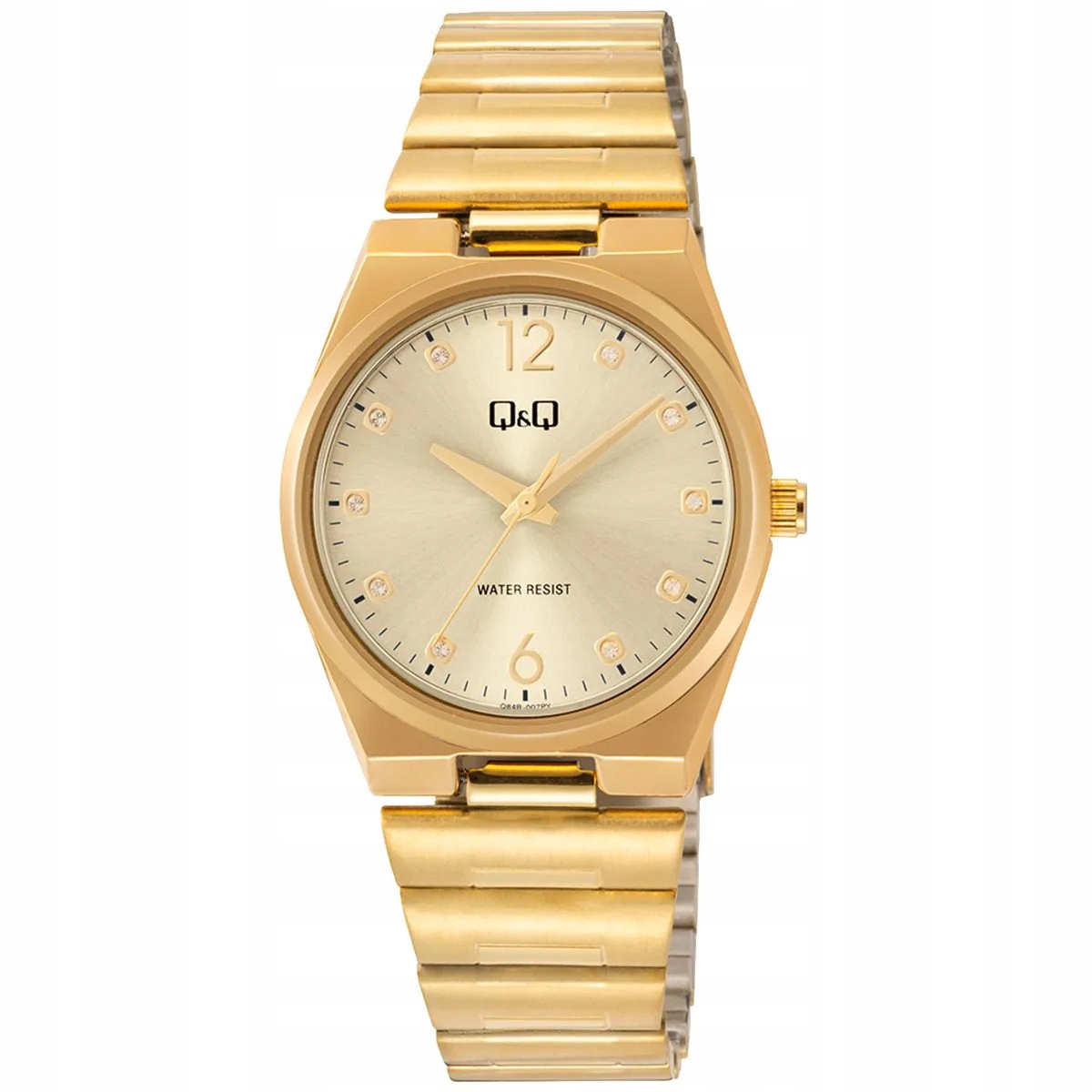Dámské hodinky Qq Q84B-007P Zirkony zlaté