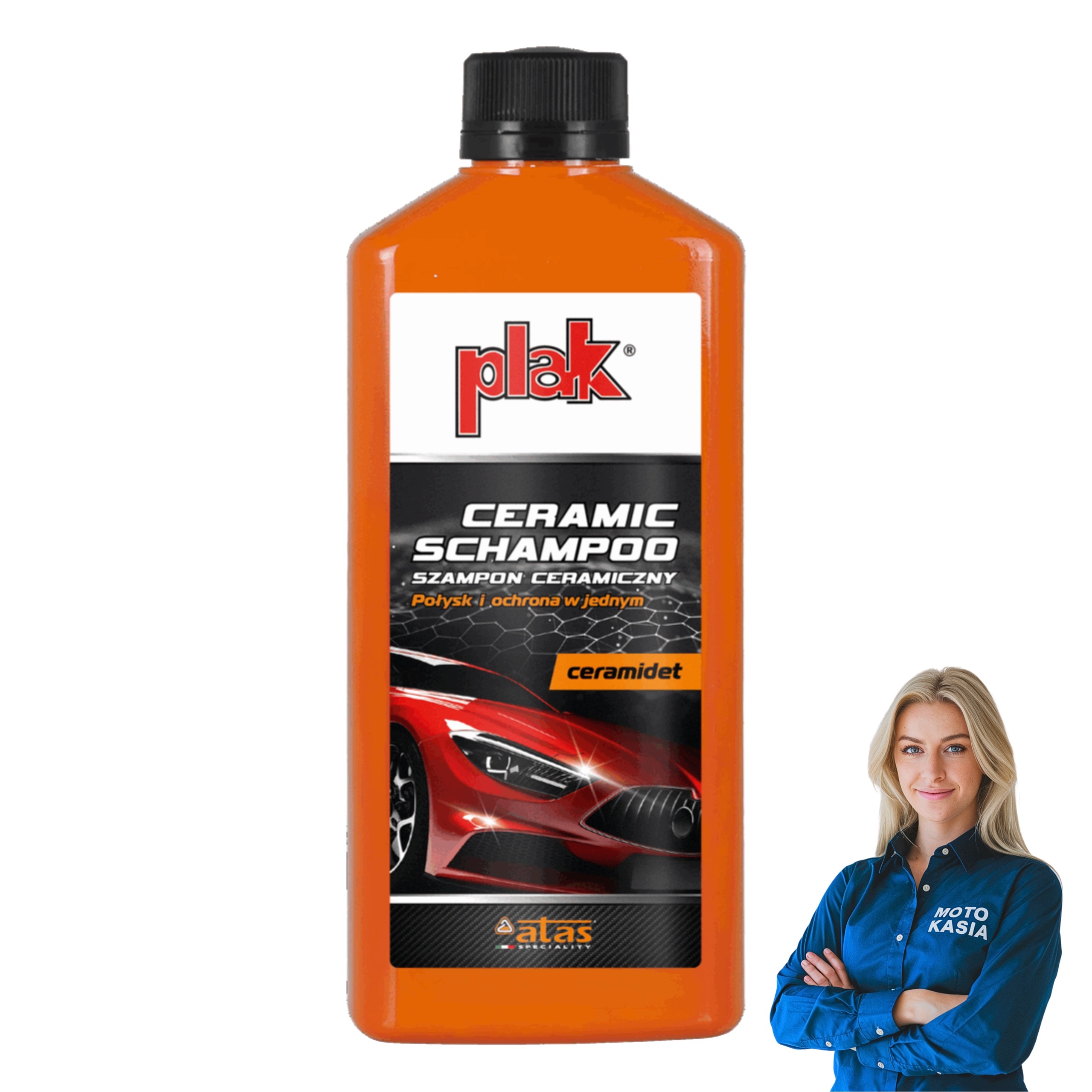 Plak Ceramidet Szampon Ceramiczny SiO2 500ml Lekko Kwaśny Koncentrat