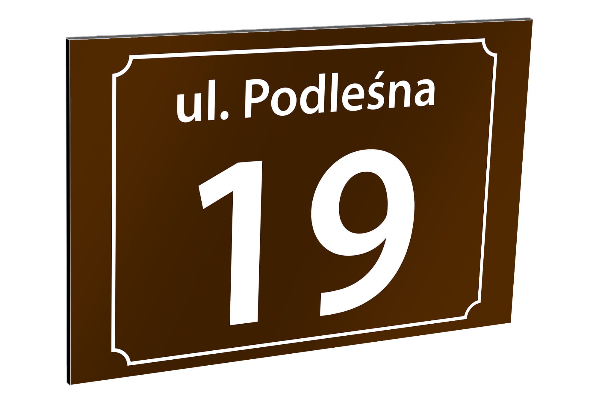 

Tablica adresowa z numerem domu 60 x 40 cm