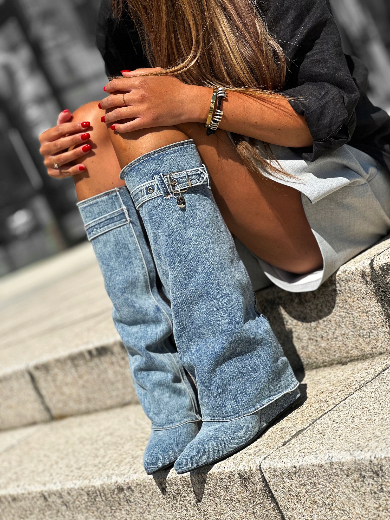 Beyco giv kozak jeans 36-40 Marka bez marki