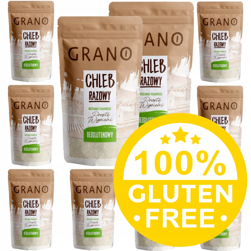 Levně Bezlepkový Set 10 x Jednorázový chléb směs Grano No Gluten Free Vege