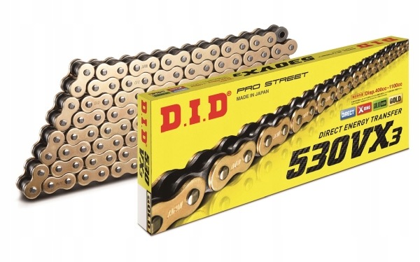 D.I.D Hnací Reťazec Moto DID 530 X-ring (4100AN) (rozkovaný+článkový)