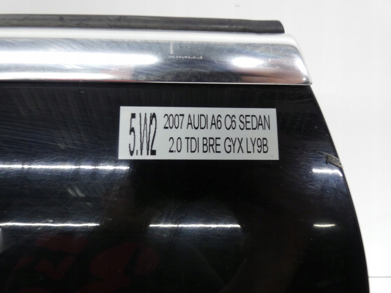 door left left rear part rear. AUDI A6 C6 LY9B 04