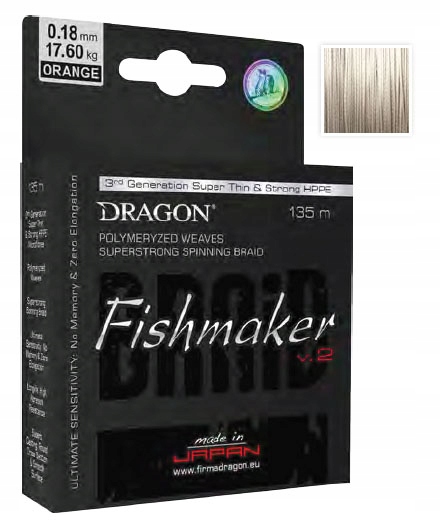 Plecionka Dragon Fishmaker v.2 0,08 mm 135 m