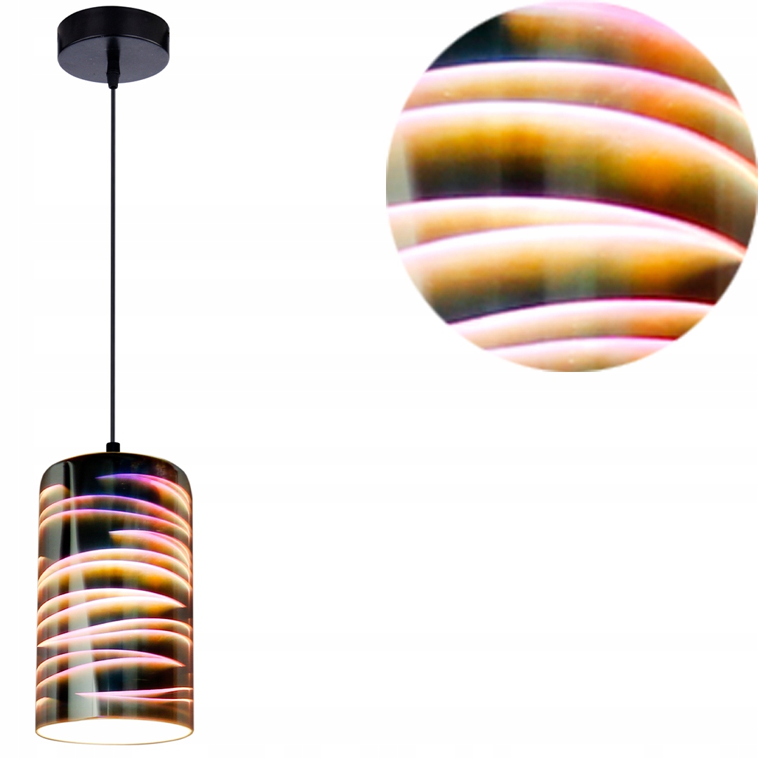 Galaktická stropní závěsná lampa s 3D efektem