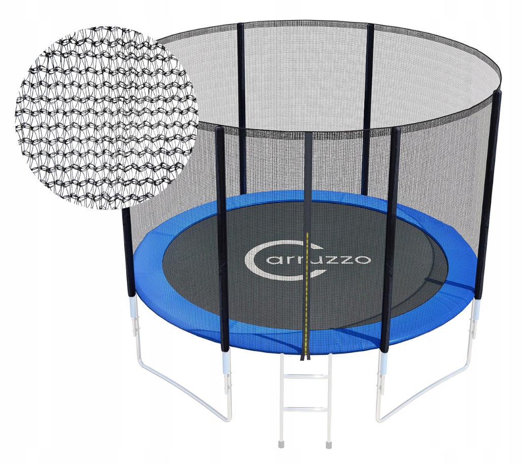Siatka do trampoliny 8FT Na 6 Słupków zabezpieczająca trwała zewnętrzna