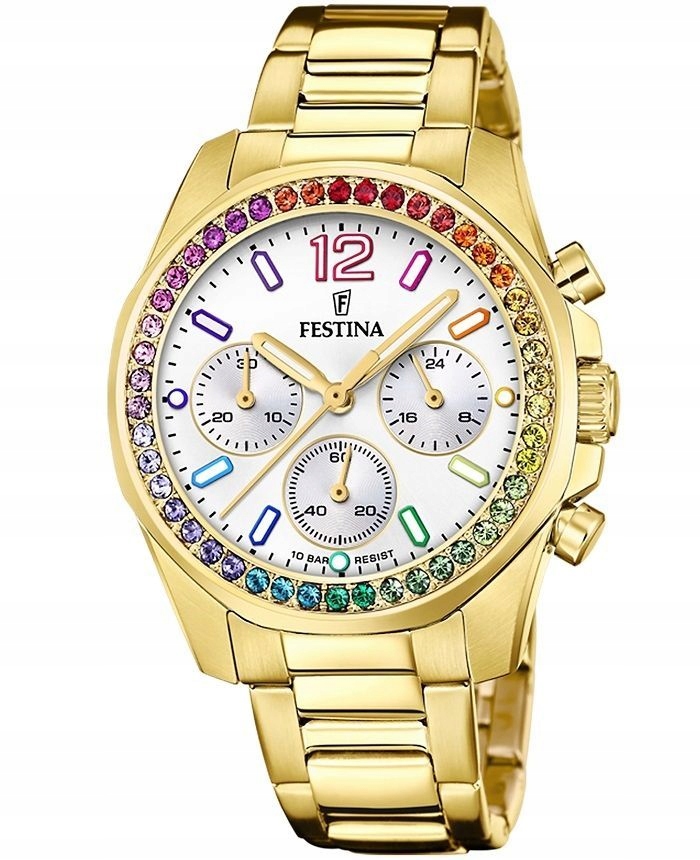 Hodinky Festina Boyfriend Rainbow Chrono F20609/2 38,00 mm 10ATM