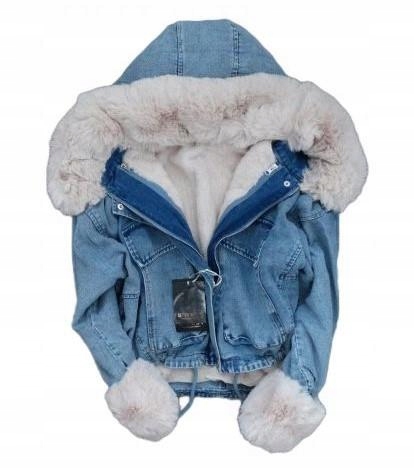 

Kurtka Jeansowa Z Futerkiem Katana Miś Futerko L