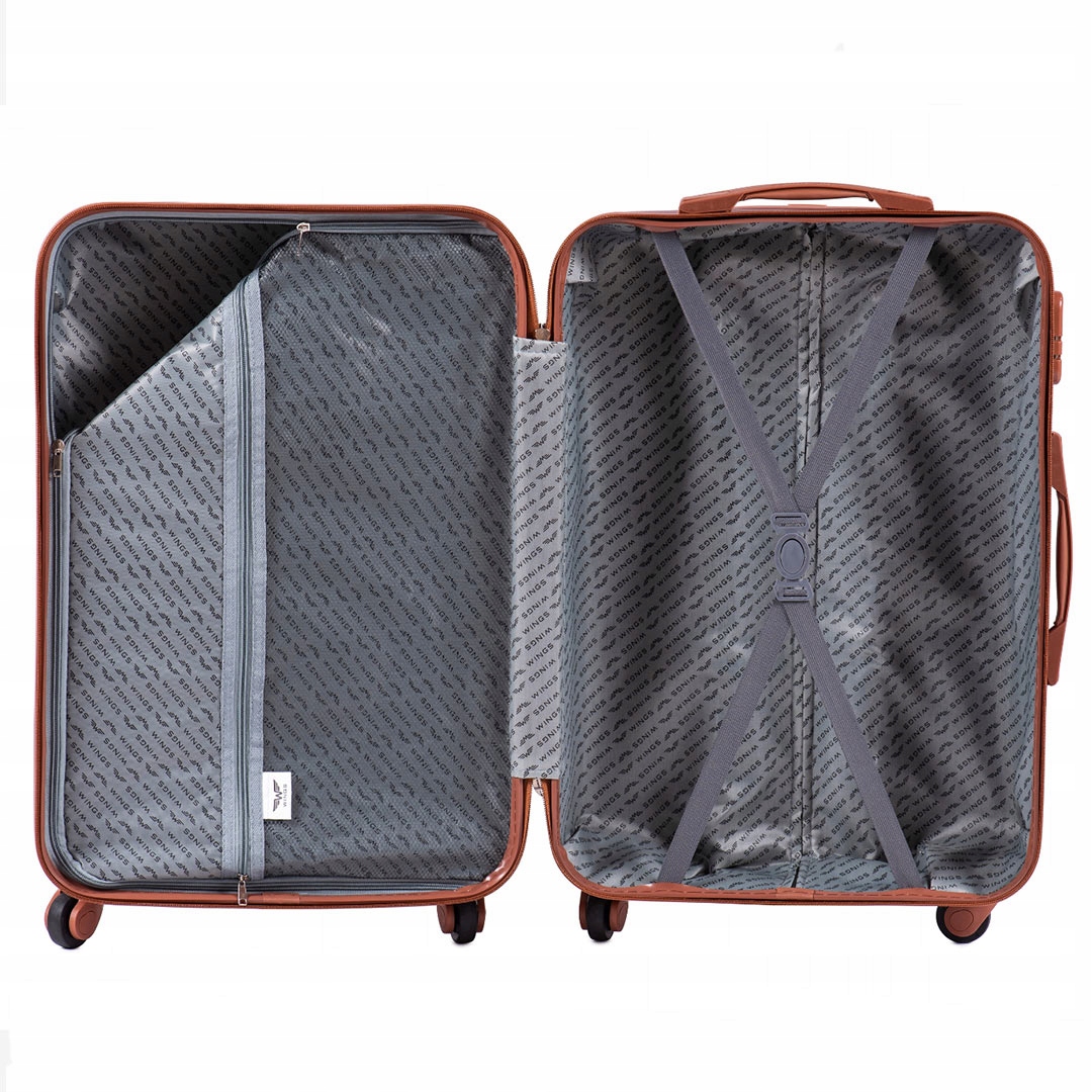 DUŻA WALIZKA L POJEMNA RODZINNA ALBATROSS ECRU Model Albatross