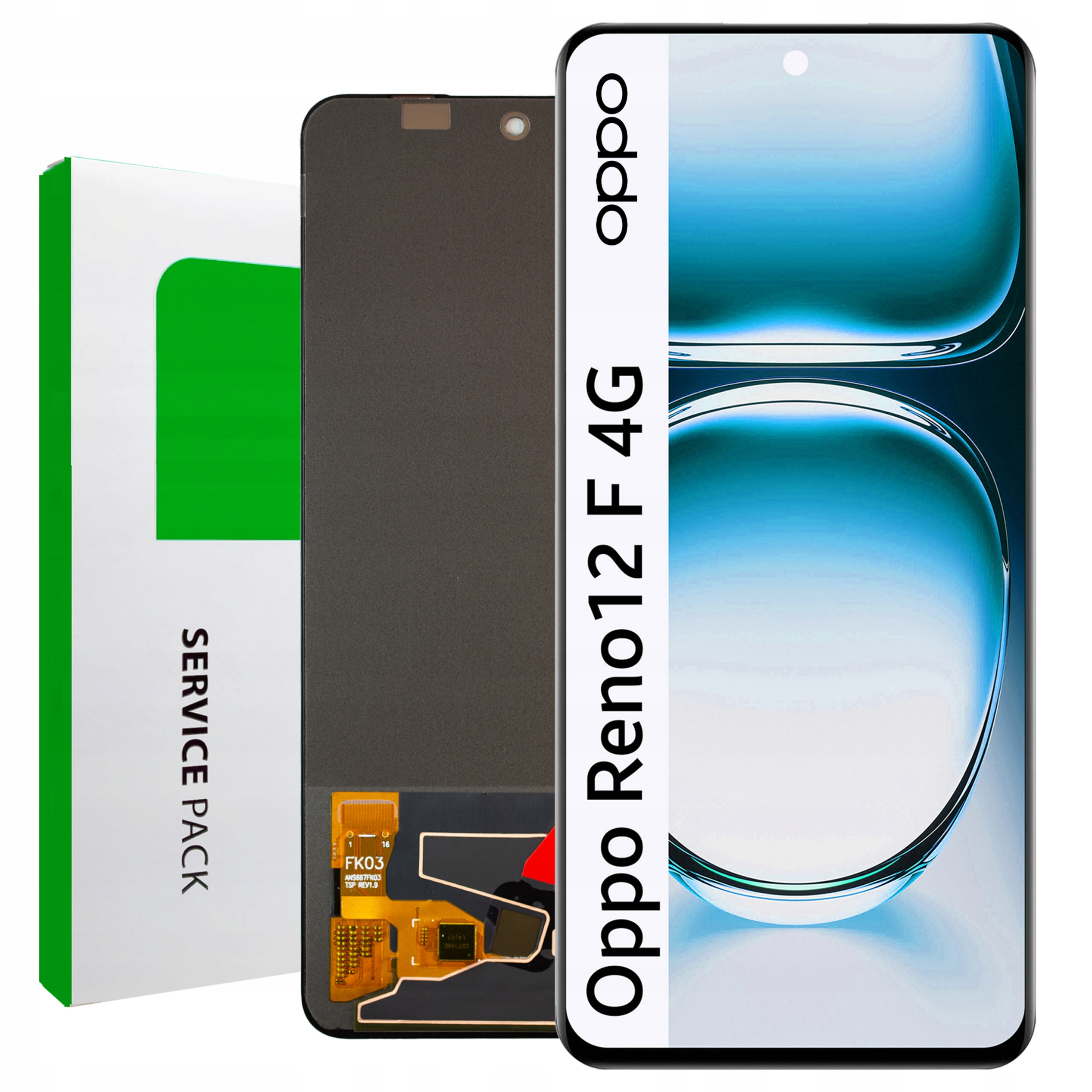 CPH2687 LCD Oppo Reno 12F 4G Service Pack Displej Matrica Originál Zila