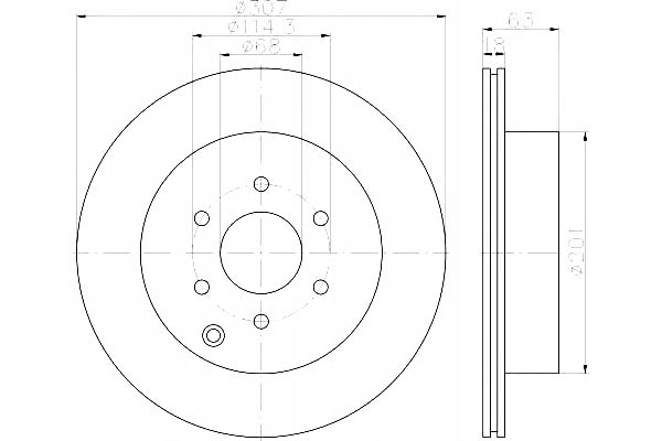 HELLA КОМПЛЕКТ ДИСК ГАЛЬМІВНИХ3206eb300 Dsk2708