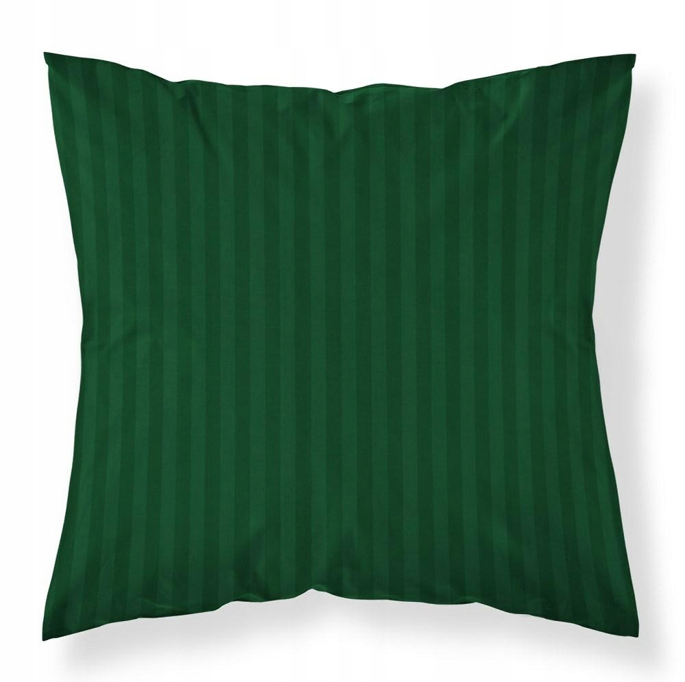 Poszewka adamaszkowa 40x40 zielona jednobarwna