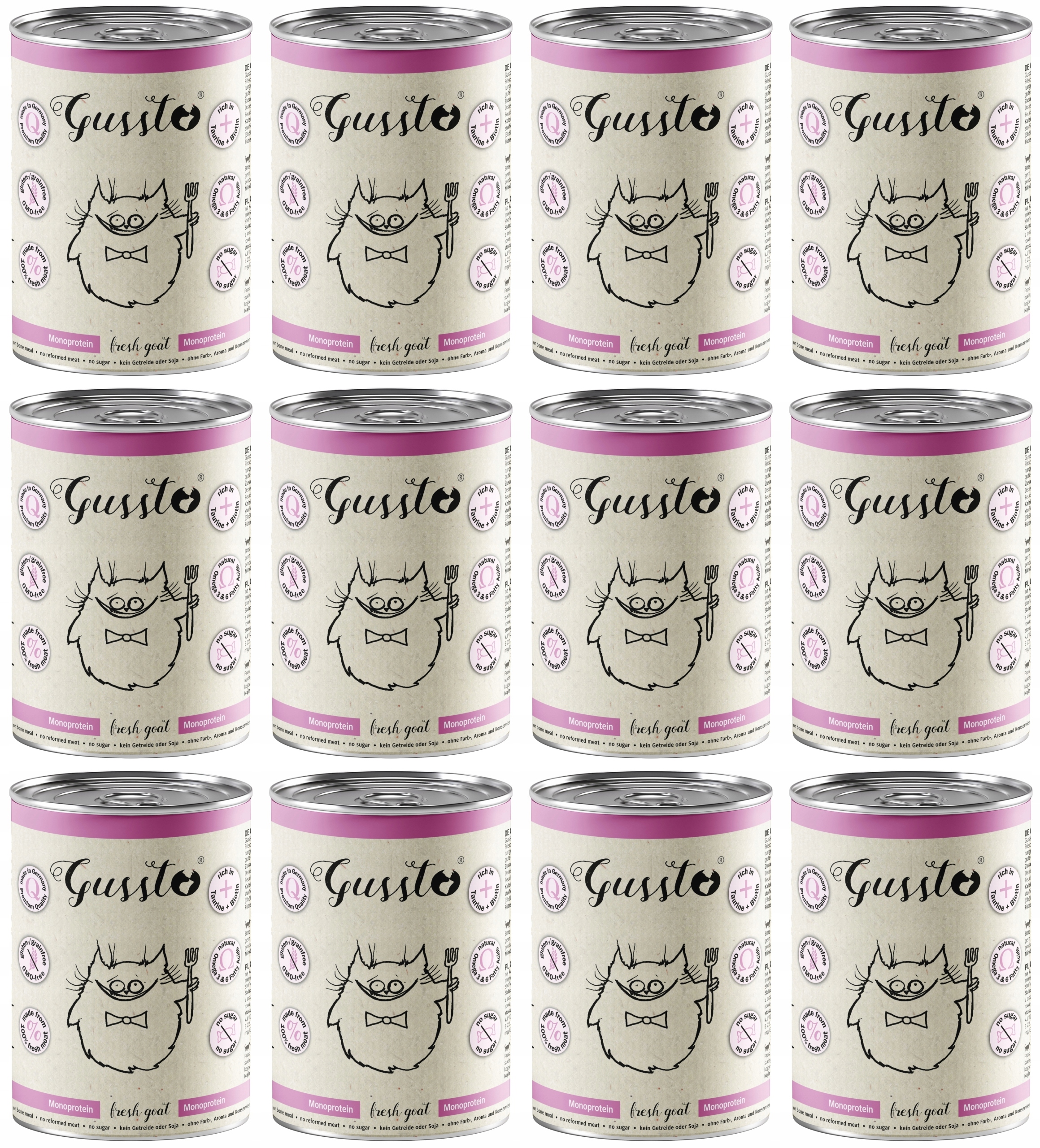 Gussto Cat Fresh Goat (Kozina) 12 x 400 g