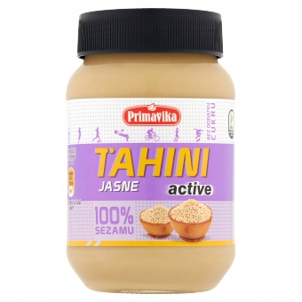 TAHINI JASNE ACTIVE (PASTA SEZAMOWA) BEZGLUTENOWE 460 g - PRIMAVIKA