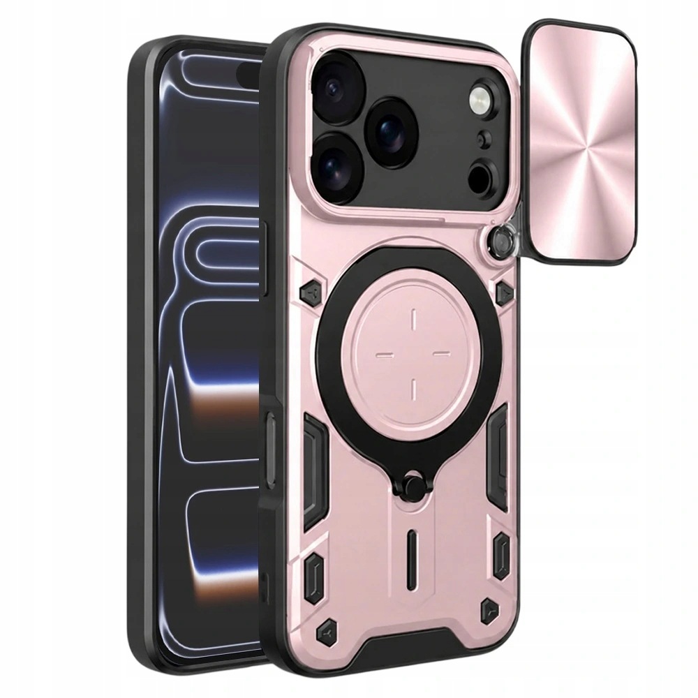 Techsuit etui CamGuard Pro do iPhone'a 17 Pro różowozłoty