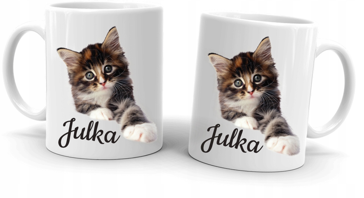 Kubek z KOTEM mały kotem + dodaj dowolne imię Marka inna