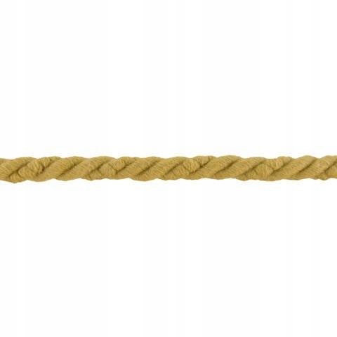 Sznur sznurek 100% bawełniany do splotów makram tapicerski miodowy 6mm 5m