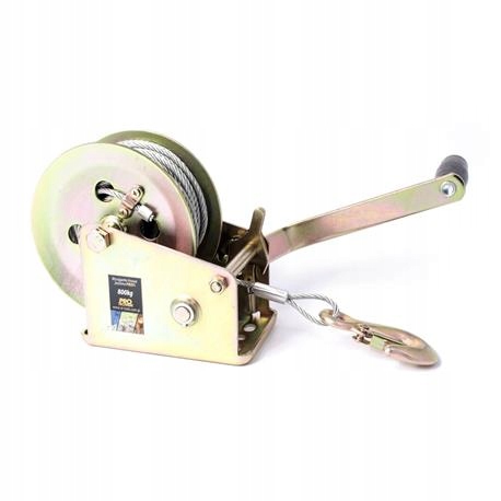 Wyciągarka linowa z korbą 400kg RĘCZNY NAPĘD