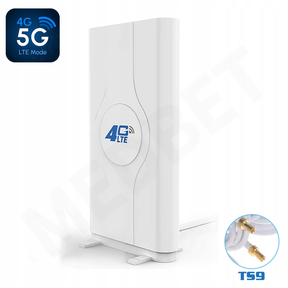 Wydajna Mocna Antena 44 dBi Gsm WiFi Lte 3G 4G 5G Wi-Fi Podwójne Złącze TS9