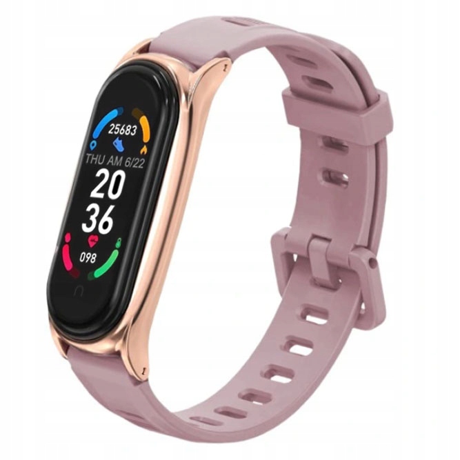 

M6 Smartband Damski Opaska Smartwatch Złoty Różowy