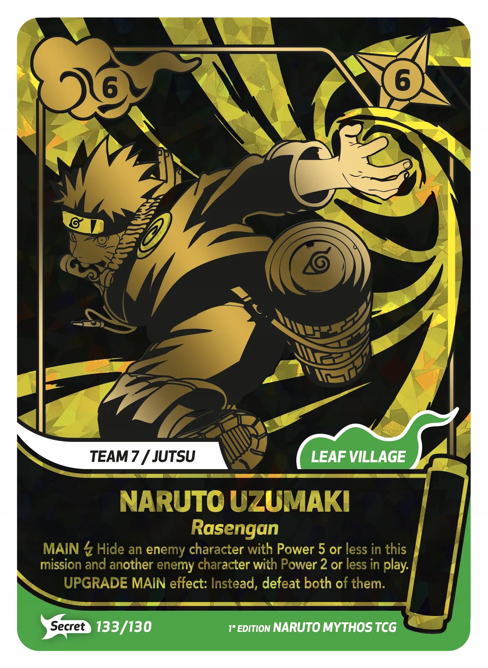 Naruto Mythos TCG - Naruto Uzumaki Rasengan (133/130) - Secret