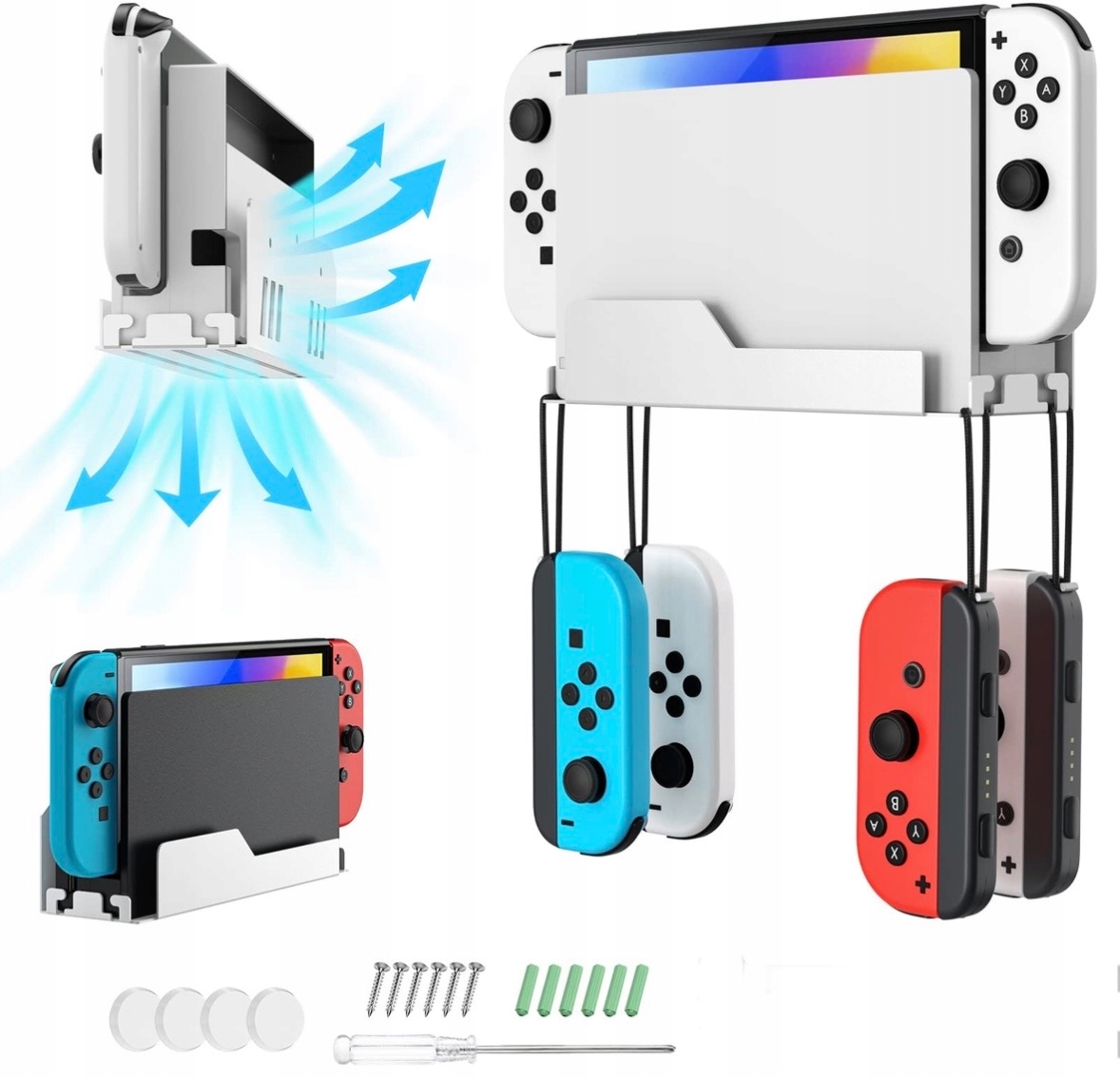 Uchwyt stojak wieszak na ścianę podstawka Nintendo Switch / Switch OLED