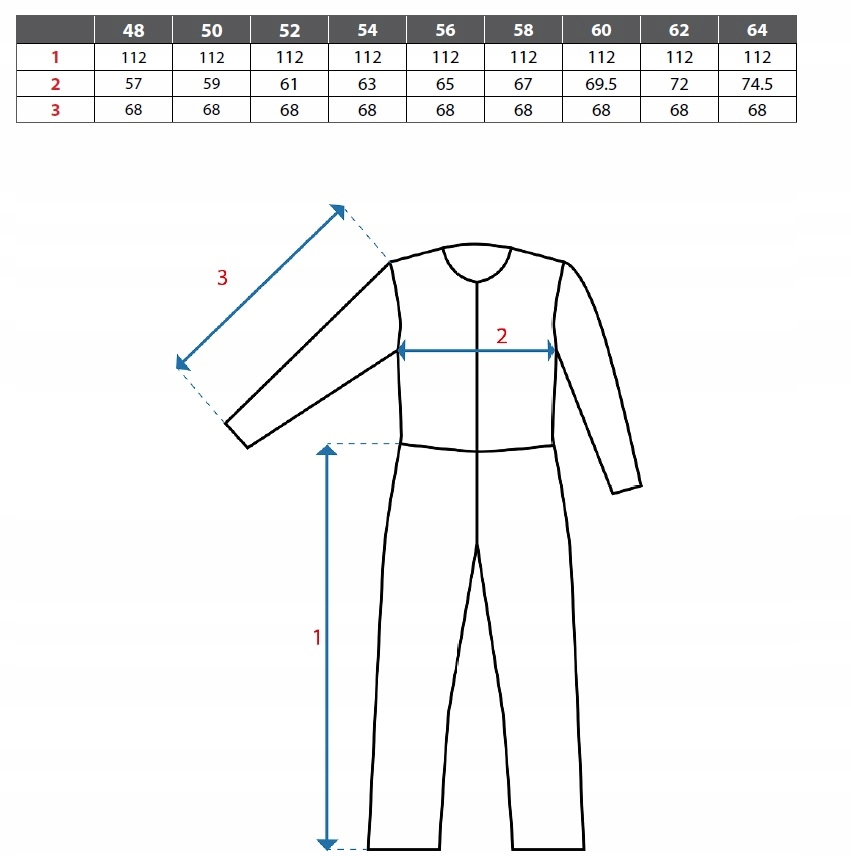 CXS STRETCH MĘSKI KOMBINEZON ROBOCZY BAWEŁNA SZARY 60 Kod producenta STRETCH