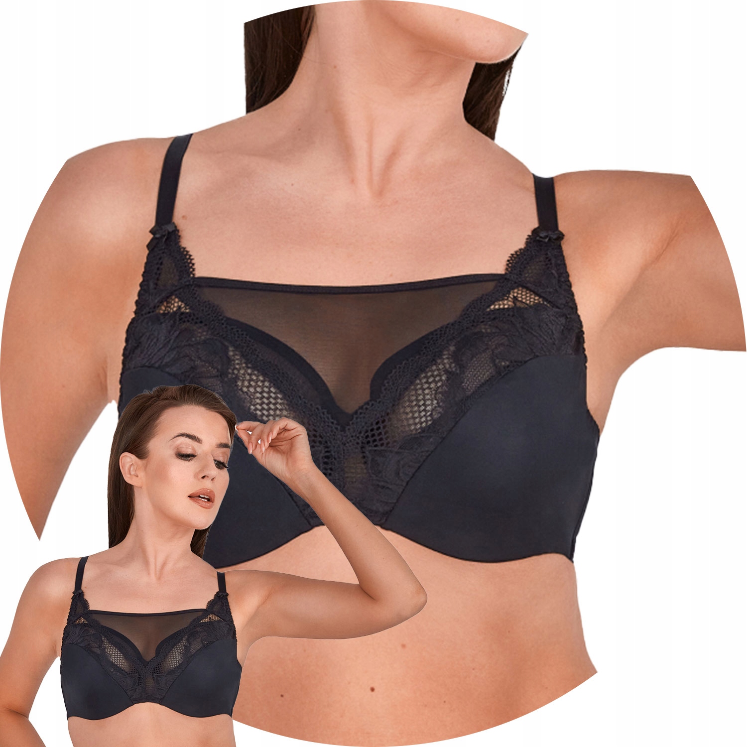 Gaia 1216 Ida Podprsenka Měkká černá 85C