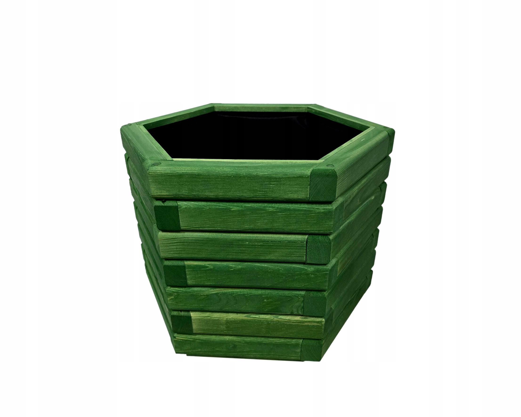 Šesťuholníkový kvetináč 50/43/40 cm Akácia Drevený záhradný kvetináč