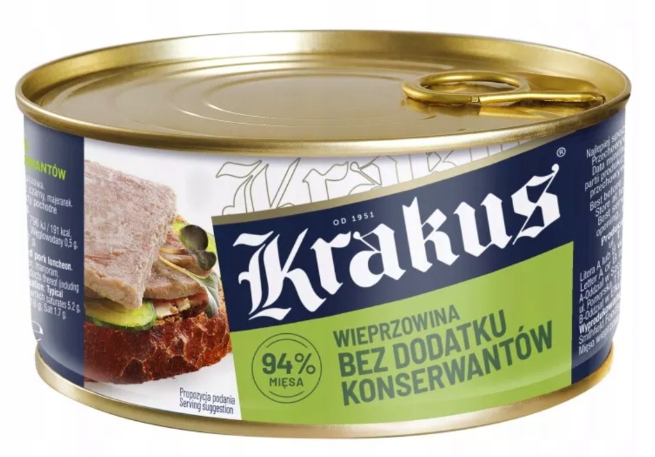 Vepřové maso bez konzervantů Krakus 300 g 24 ks
