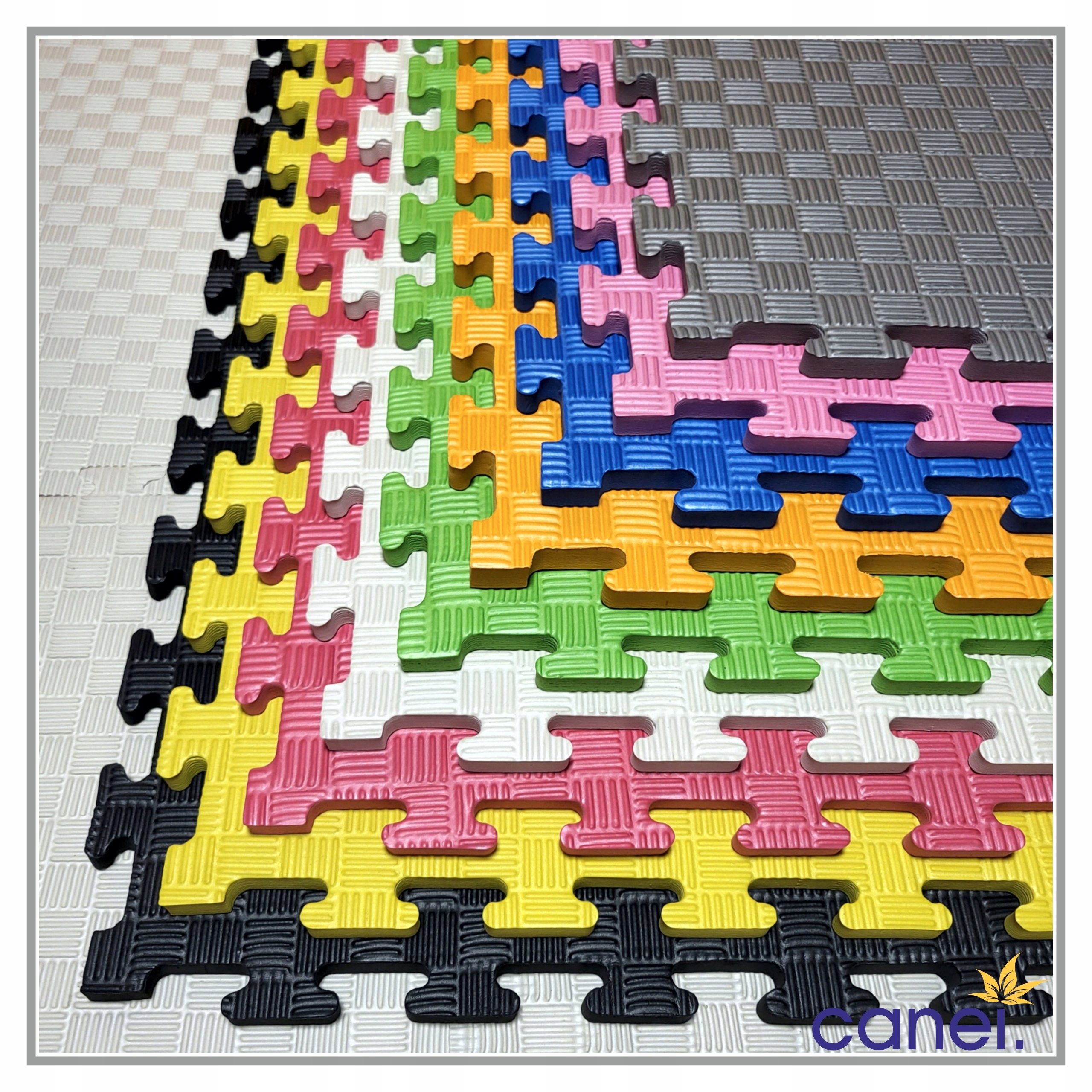 MATA do ĆWICZEŃ PUZZLE PIANKOWE GRUBA z PIANKI EVA 1m² PODŁOGĘ 1,5 cm Kolor dominujący żółty