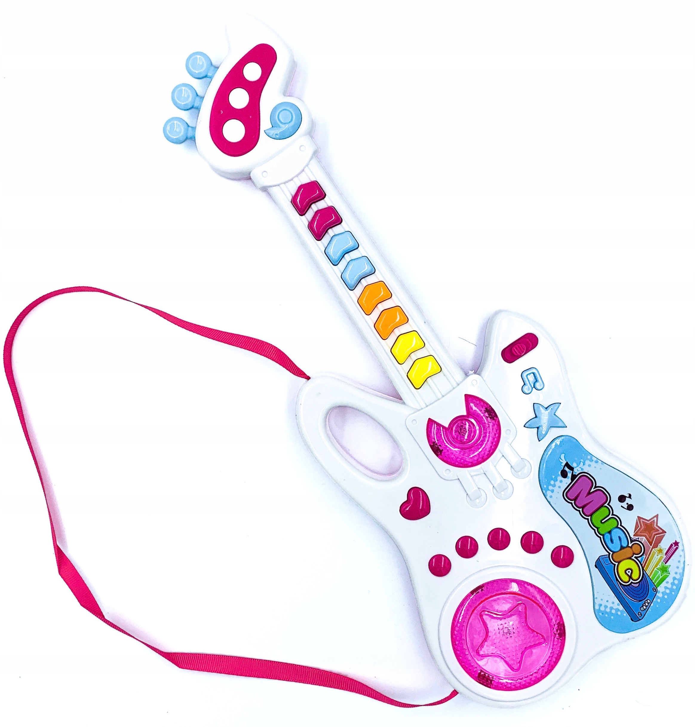 

Gitarka na baterie światło dźwięk melodie gitara