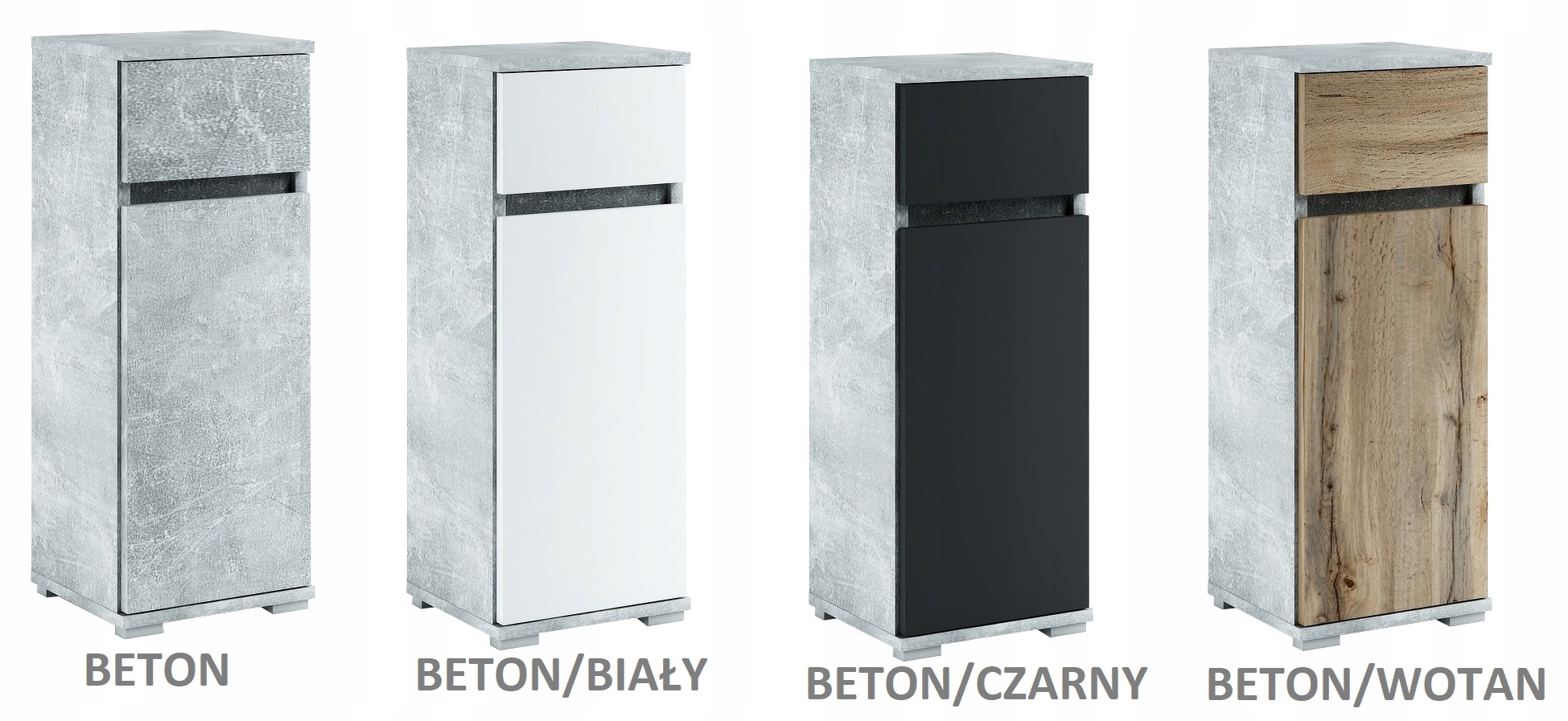 096-011 Szafka Łazienkowa 32/100 + KOSZ - BIAŁY Typ stojące