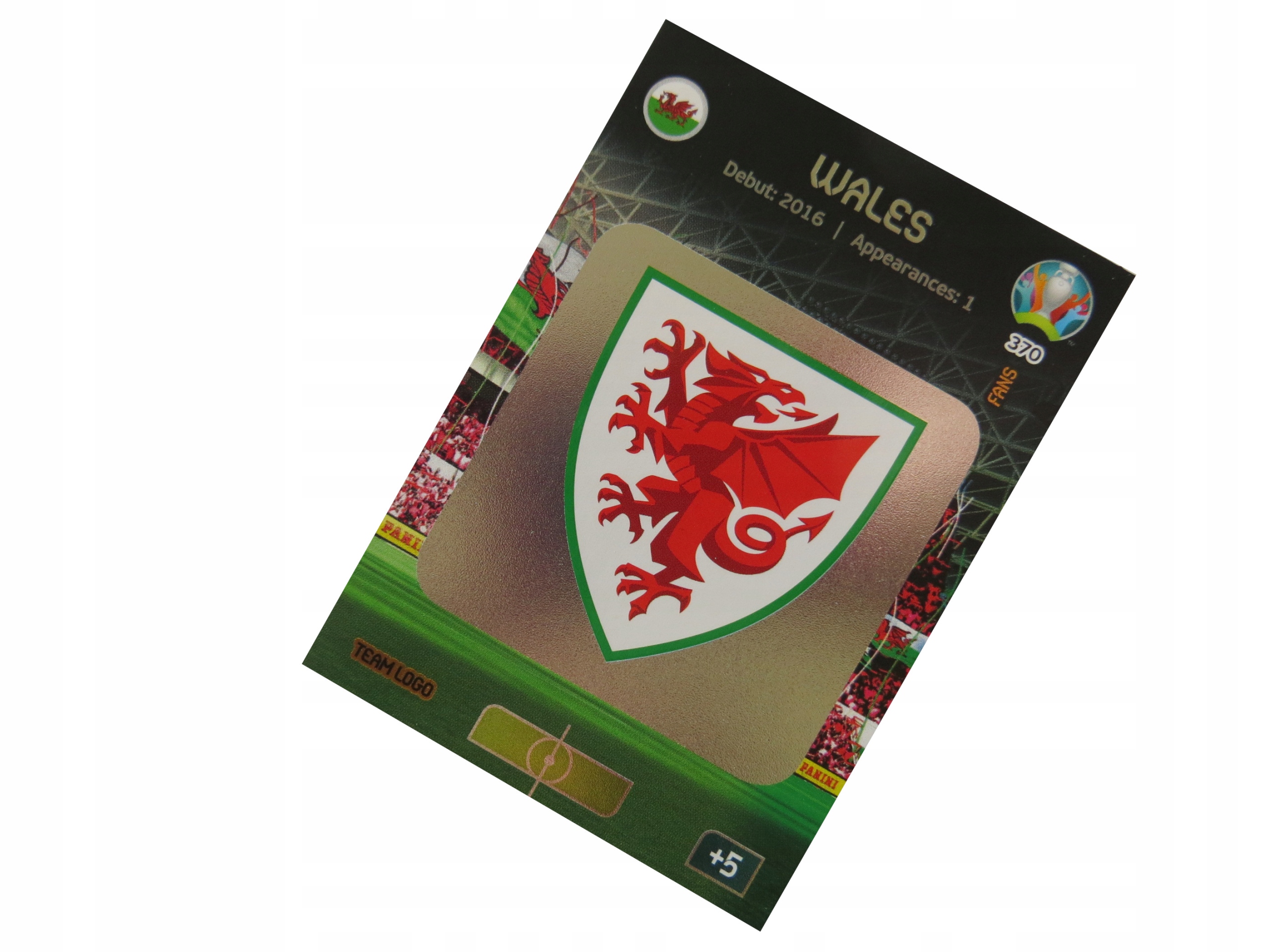 Panini Uefa Euro 2020 Karty Piłkarskie Team Logo Herb Walia Wales 370