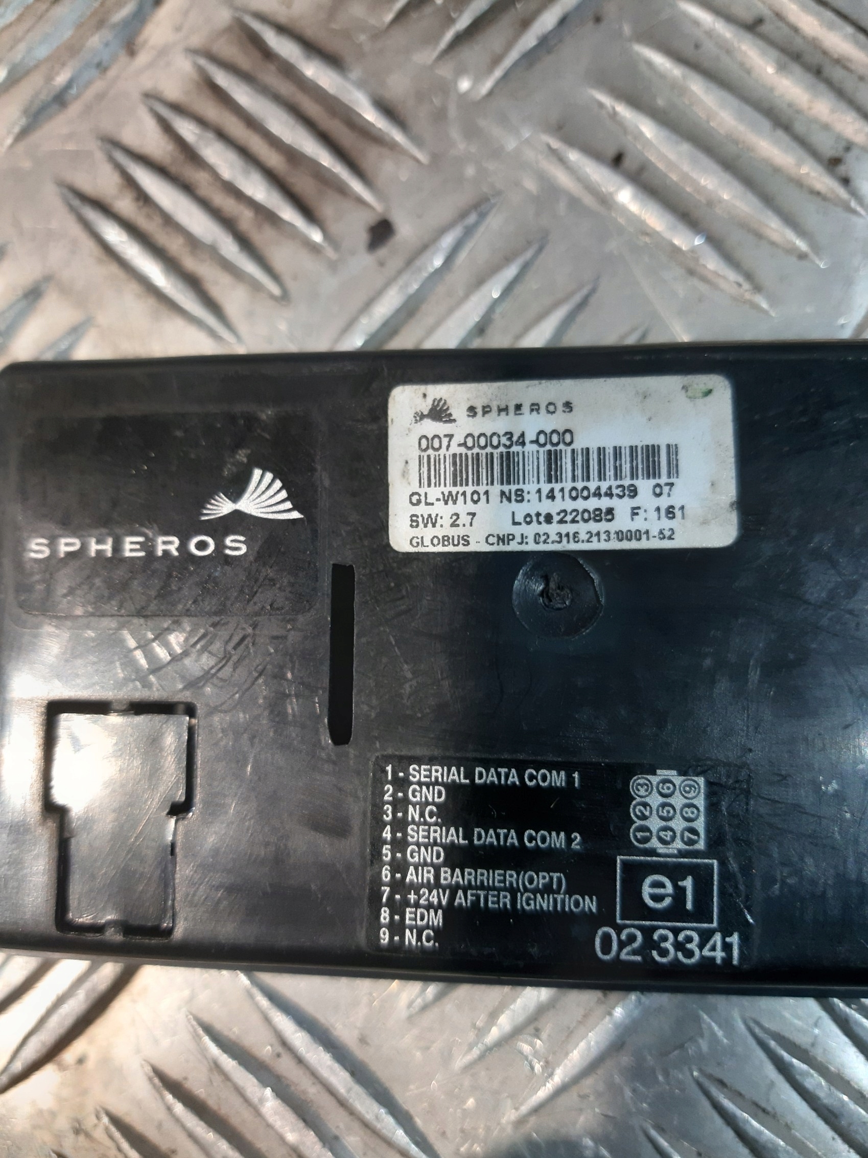 vezérlö panel TEMPERATURA SPHEROS 007-00034-000 GL-W101