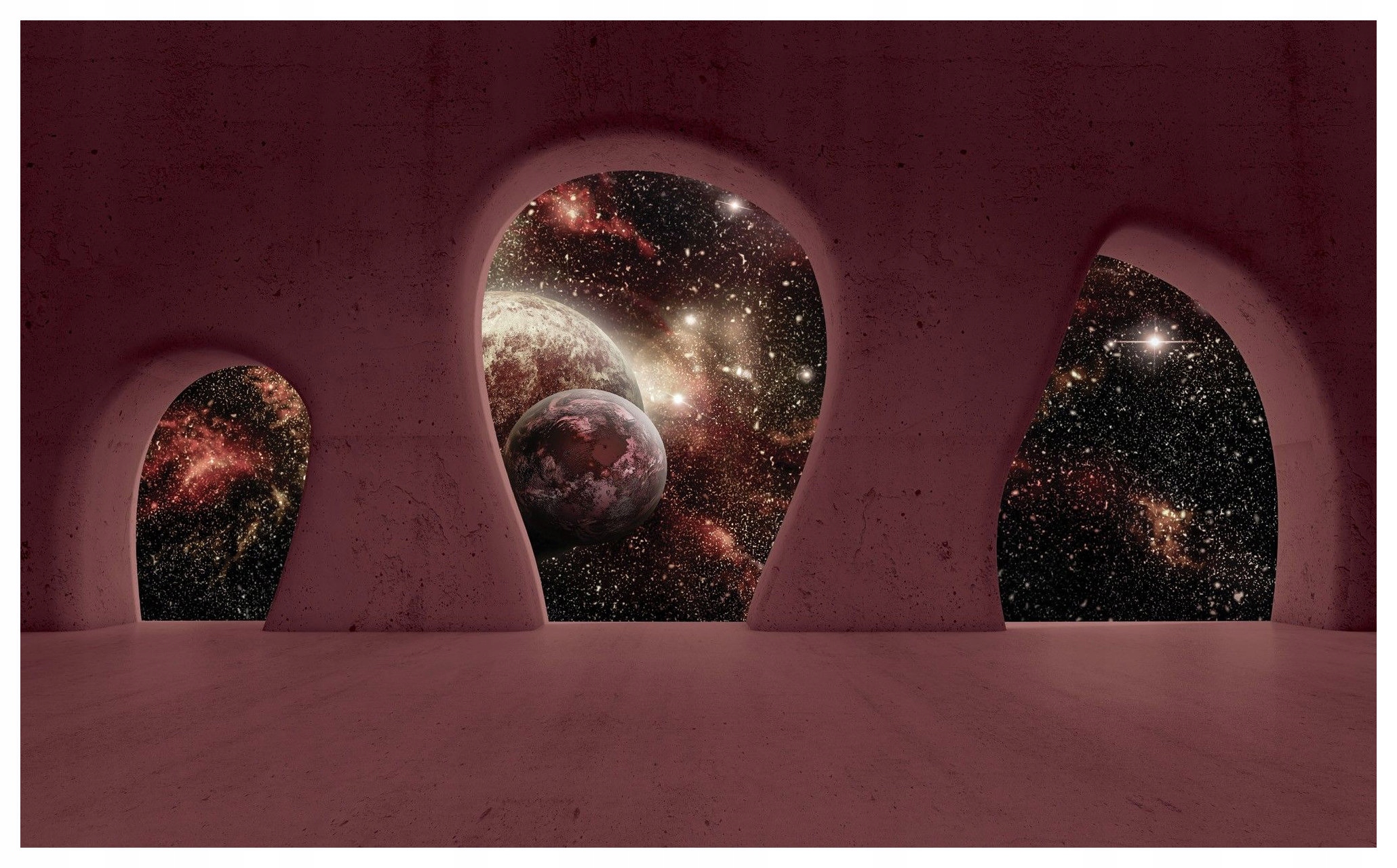 Fototapeta Vesmírné oblouky planety mlhoviny vinylová 208x146 lepidlo