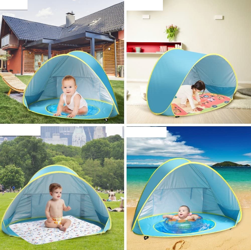 NAMIOT PLAŻOWY OGRODOWY DACHOWY PARAWAN DLA DZIECI Wzór bez wzoru