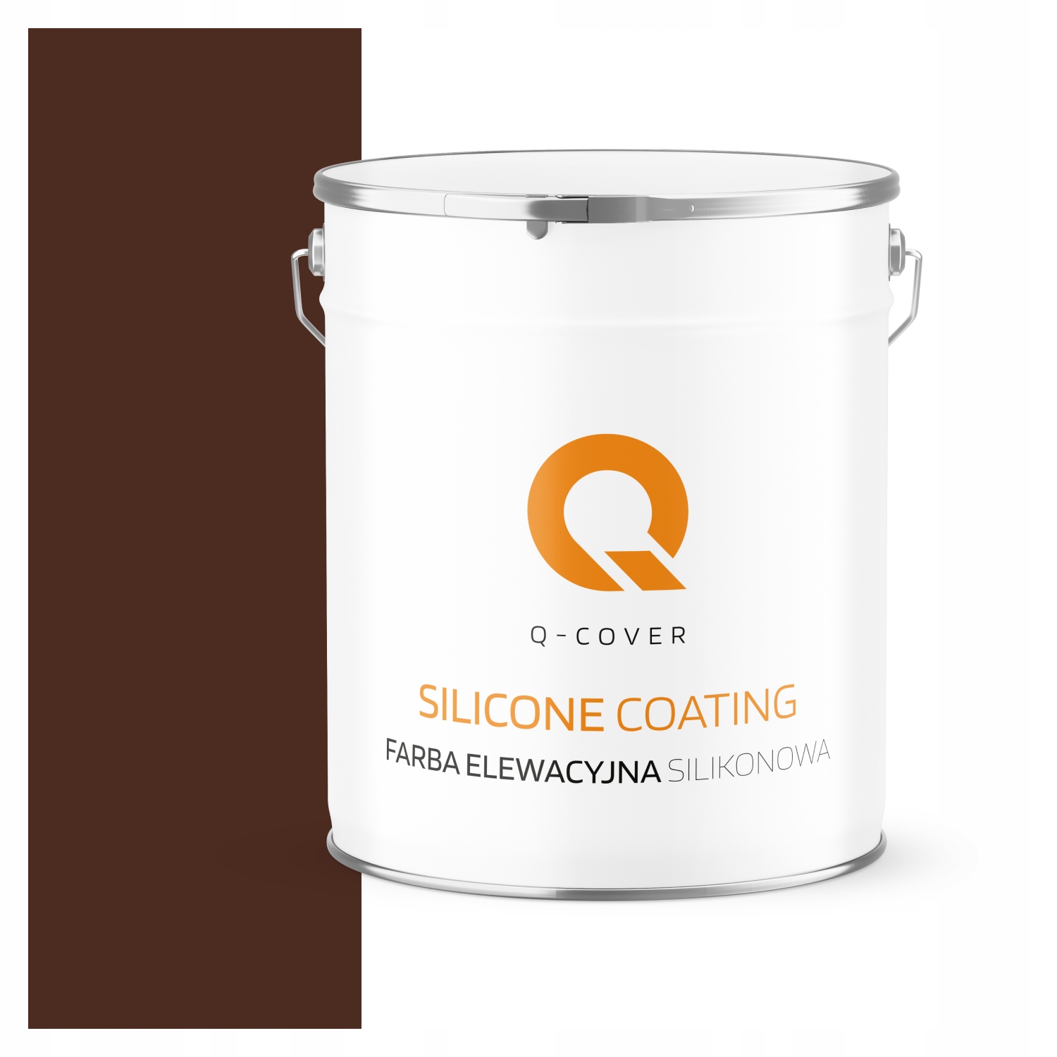 Fasádna Silikónová Fasádna Farba Mahagónová Hnedá Ral 8016 5 L