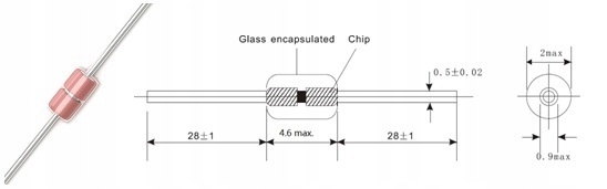 KTY81-121 DX35 NXP Czujnik temperatury