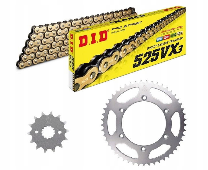 ZDJ0775.39424 - HONDA CB600 F HORNET 98-06 комплект приводу.did JT