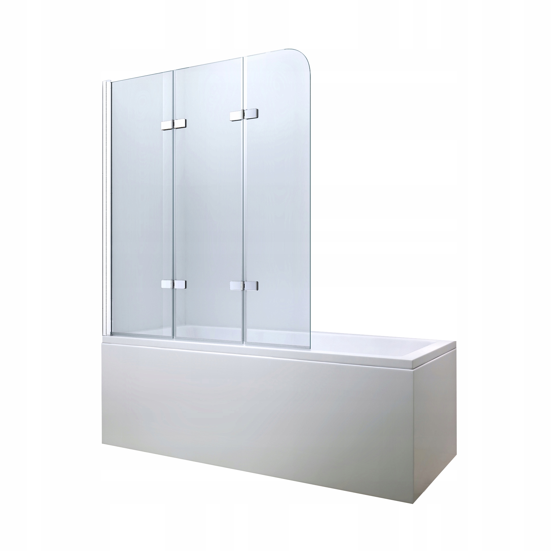 3-KRÍDLOVÝ Sklopný Paraván Na/vanánový Harmonický 120x140 Sklo 6 mm