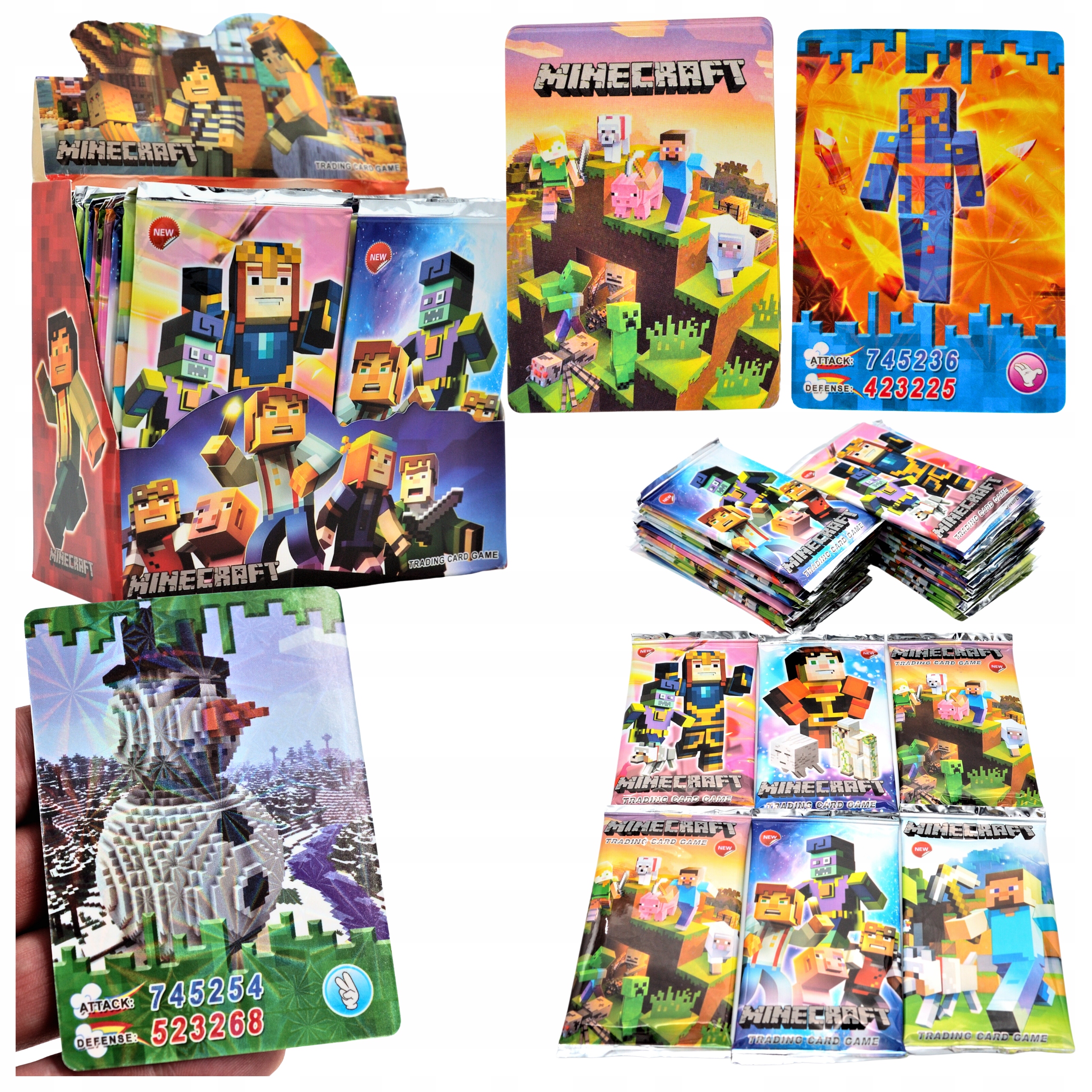 MINECRAFT 40 KART KOLEKCJONERSKICH (5 SASZETEK) Maksymalna liczba graczy Więcej niż 6