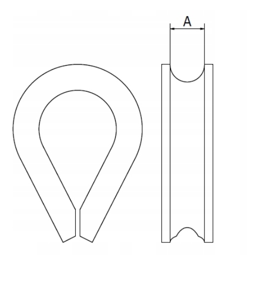 KAUSZA DO LIN 6 mm NIERDZEWNA KWASOODPORNA A4 EAN (GTIN) 4022697012988