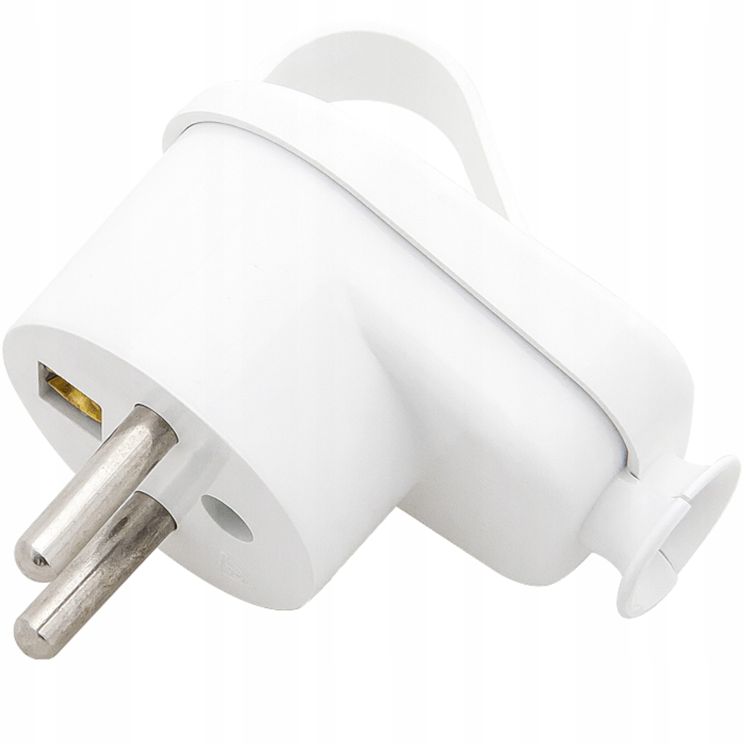 WTYCZKA ELEKTRYCZNA KĄTOWA DO MONTAŻU Z UCHWYTEM BIAŁA 250V 16A