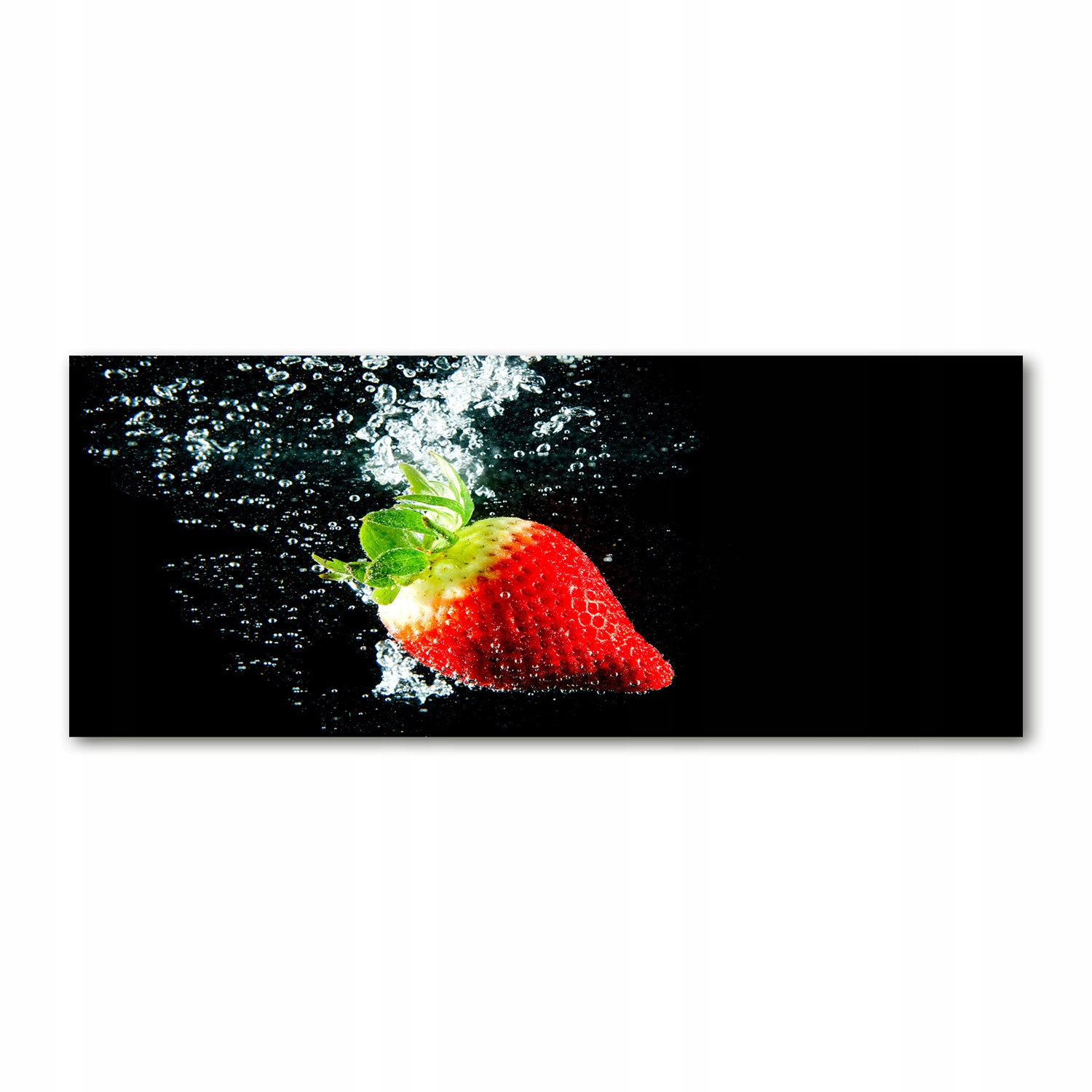 

Foto obraz szkło akryl Truskawka pod wodą 125x50cm