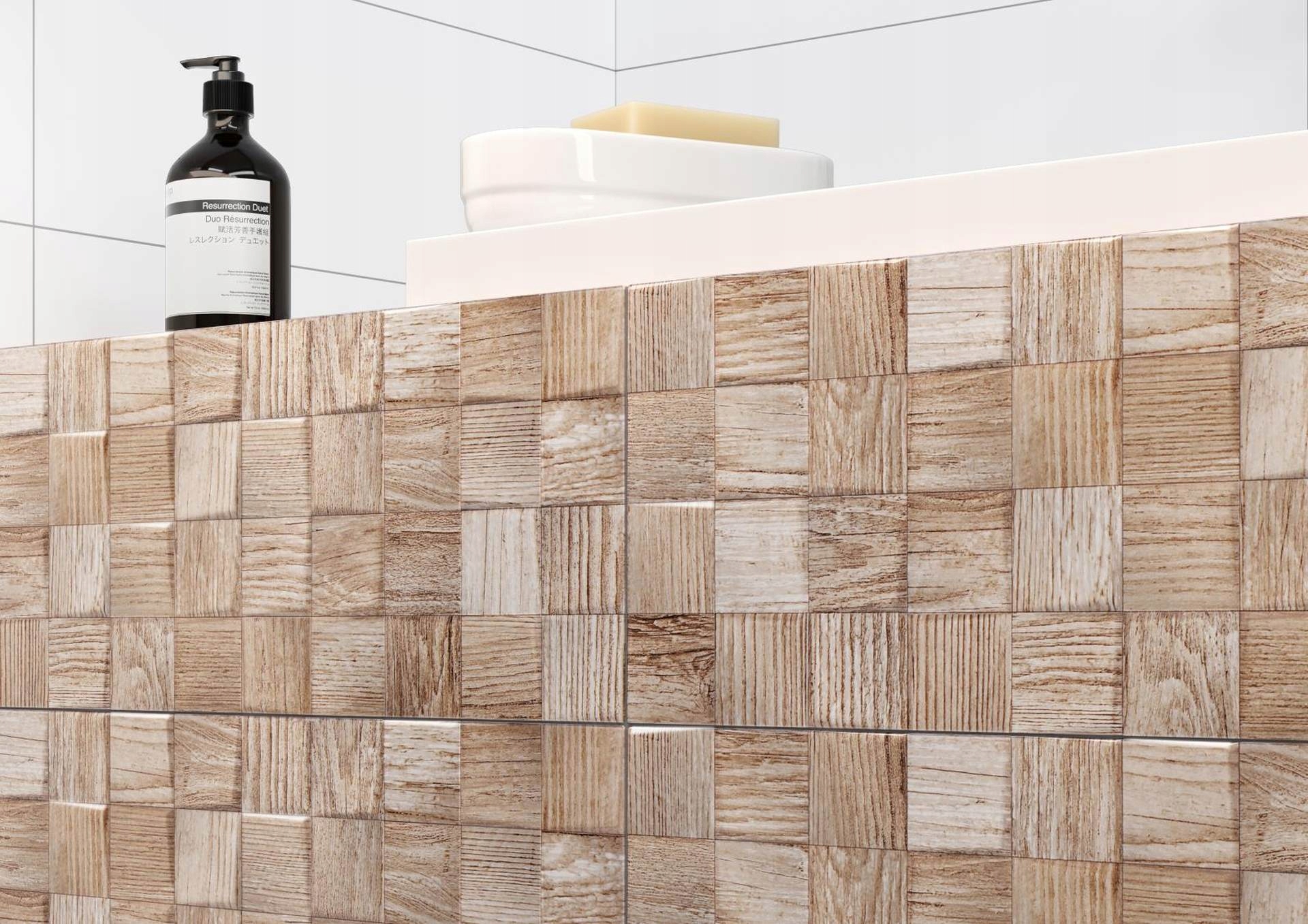 Płytki ścienne 20X60 SIMPLE ART CERSANIT 1,08m2 Długość 60 cm