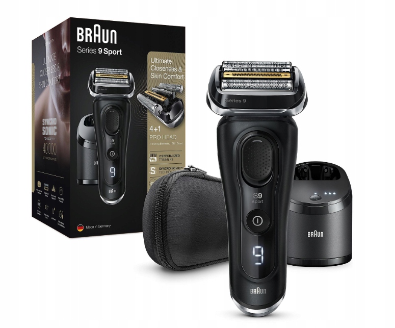 Golarka elektryczna Braun Series 9 Sport 9352cc +Stacja 4w1 +Etui +Wkład
