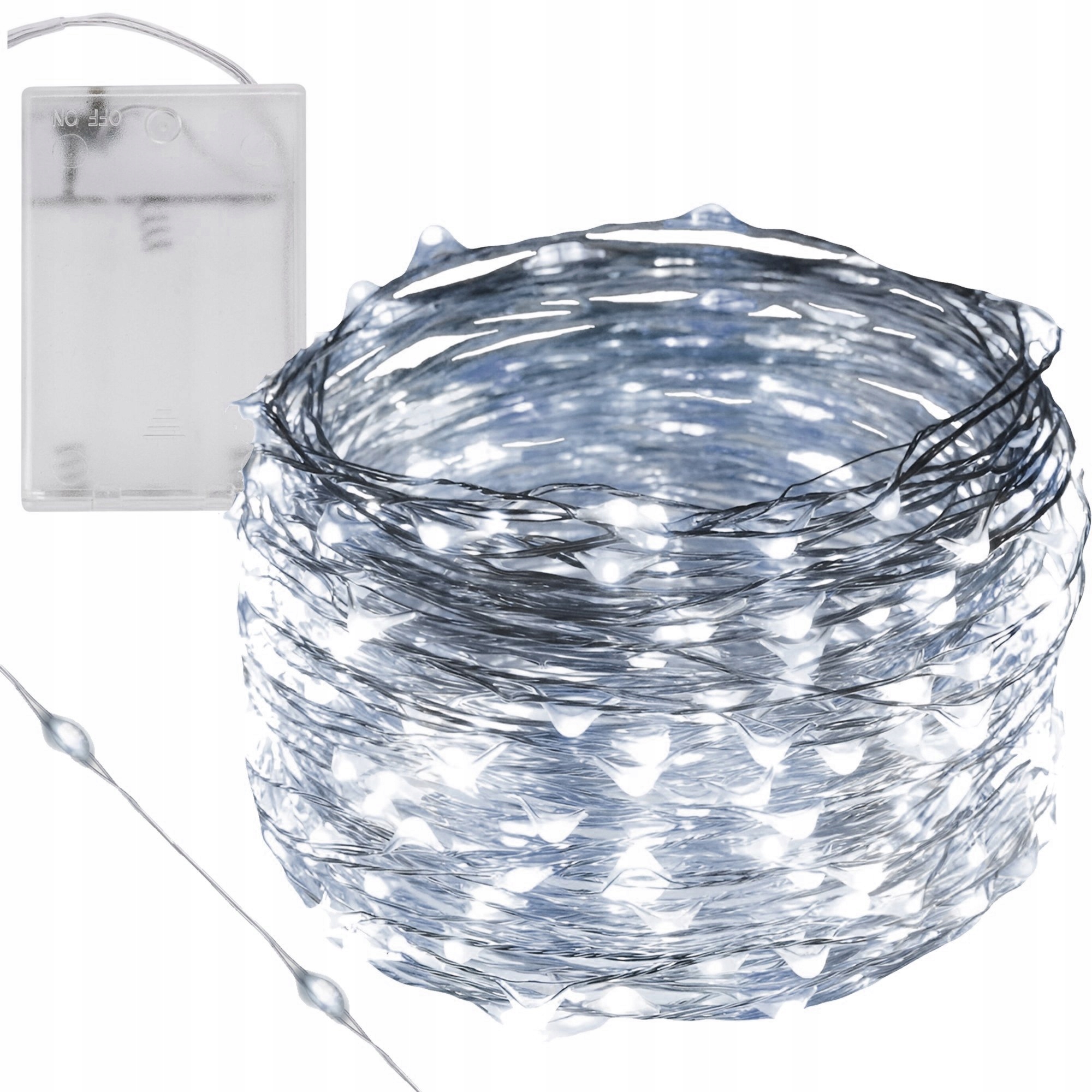 LAMPKI DRUCIKI CHOINKOWE 100 LED NA BATERIE DIODY