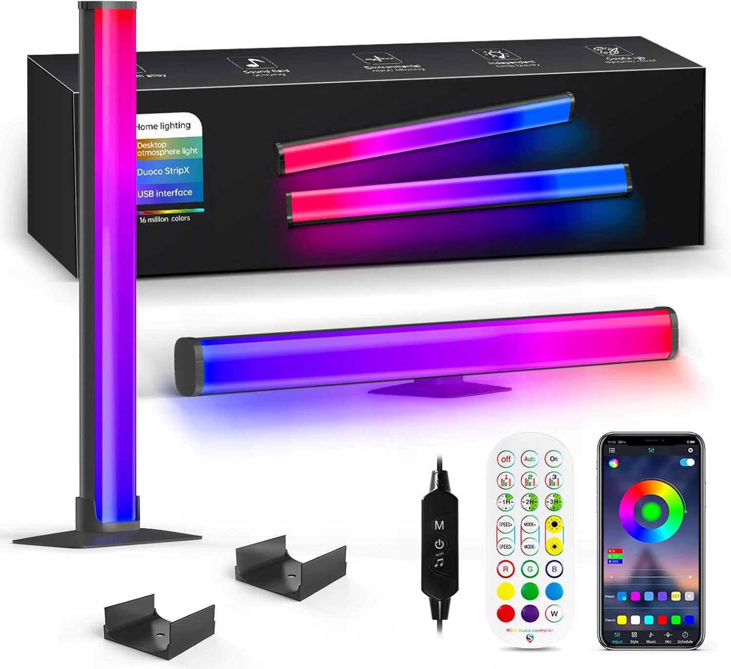 Daymeet Led Rgb podsvícení televizoru 32-85" Bluetooth, Music Sync, dálkové ovládání